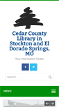 Mobile Screenshot of cedarcountylibrary.org